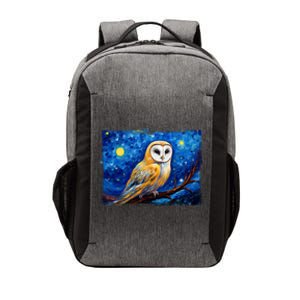 Barn Owl Colorful Bird Art Owl Van Gogh Owls Animals Owl Vector Backpack