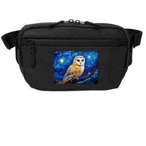 Barn Owl Colorful Bird Art Owl Van Gogh Owls Animals Owl Crossbody Pack