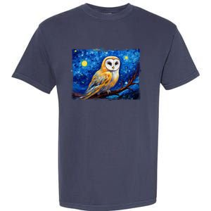 Barn Owl Colorful Bird Art Owl Van Gogh Owls Animals Owl Garment-Dyed Heavyweight T-Shirt