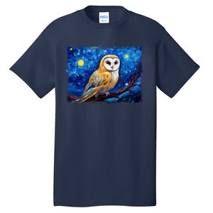 Barn Owl Colorful Bird Art Owl Van Gogh Owls Animals Owl Tall T-Shirt