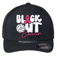 Block Out Cancer Volleyball Cancer Awareness Month Flexfit Unipanel Trucker Cap