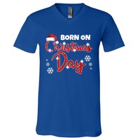 Born On Christmas Day Birthday December 25 Th Gift V-Neck T-Shirt