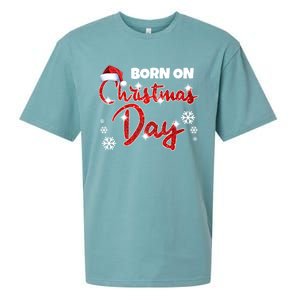 Born On Christmas Day Birthday December 25 Th Gift Sueded Cloud Jersey T-Shirt