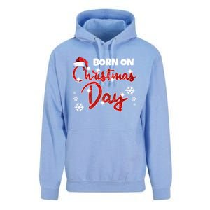 Born On Christmas Day Birthday December 25 Th Gift Unisex Surf Hoodie