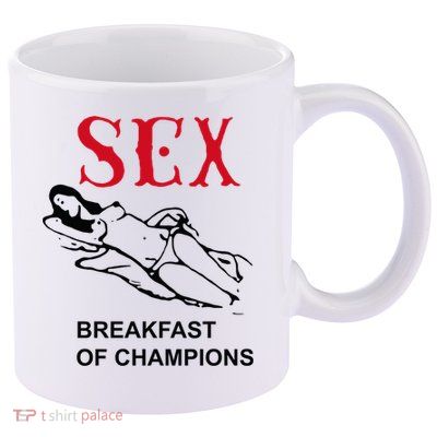 Breakfast Of Champions 11oz C Handle Ceramic Mug