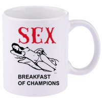 Breakfast Of Champions 11oz C Handle Ceramic Mug