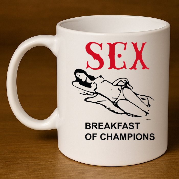 Breakfast Of Champions 11oz C Handle Ceramic Mug
