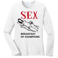 Breakfast Of Champions Ladies Long Sleeve Shirt