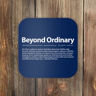 Beyond Ordinary Definition Coaster