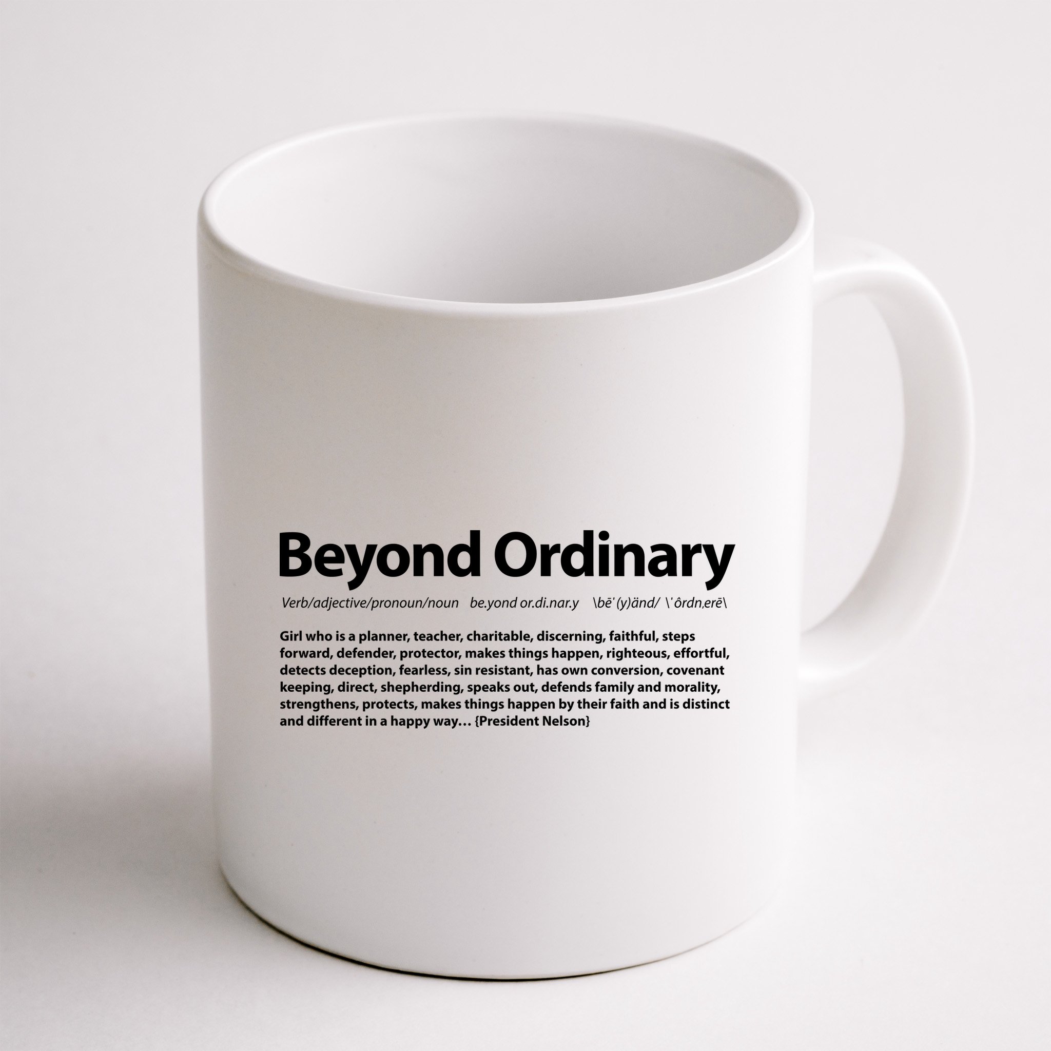 Beyond Ordinary Definition Mug