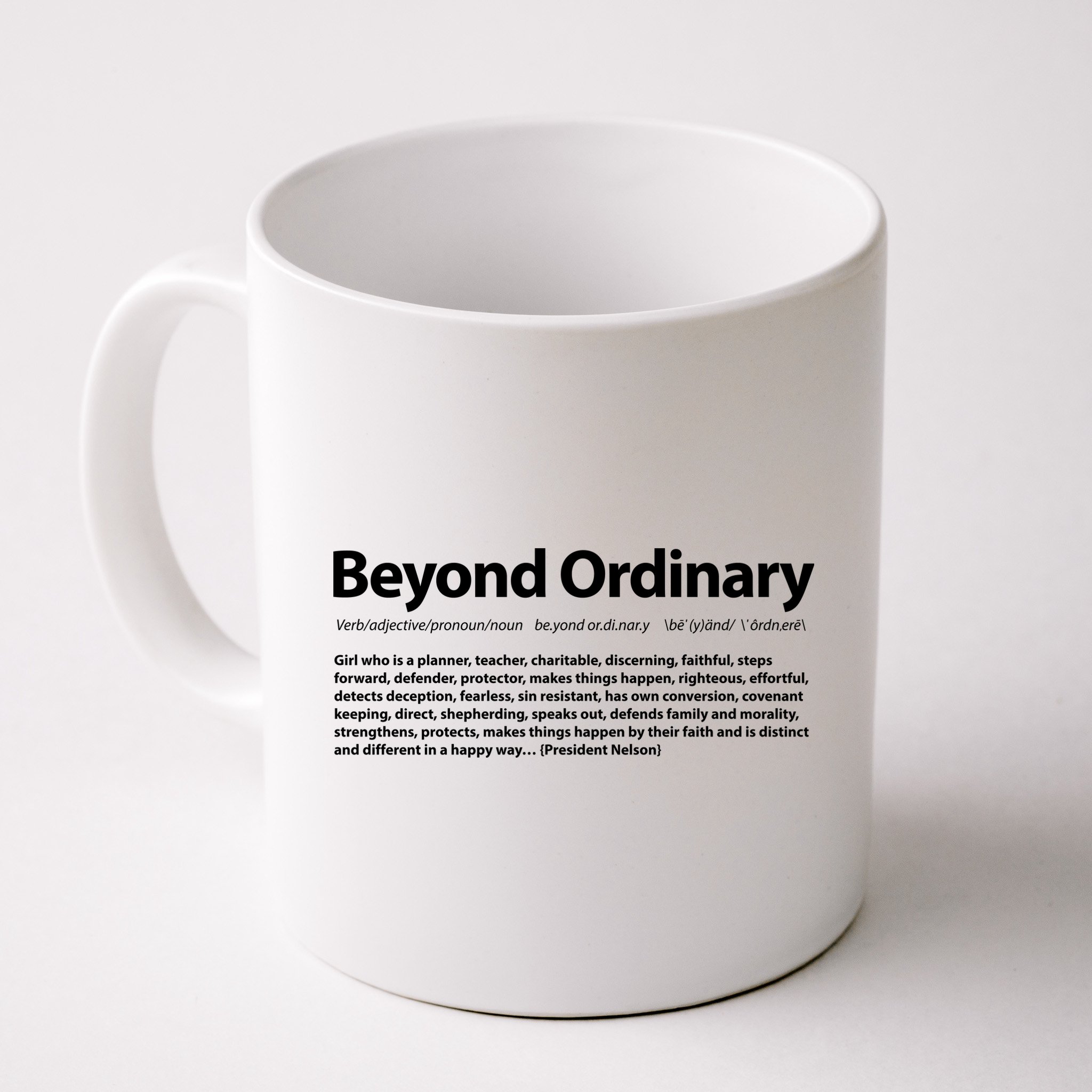 Beyond Ordinary Definition Mug