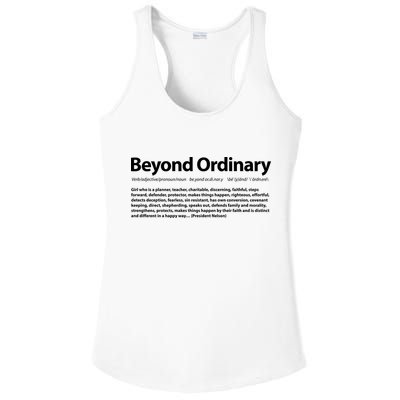 Beyond Ordinary Definition Ladies PosiCharge Competitor Racerback Tank