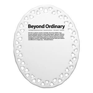 Beyond Ordinary Definition Ceramic Oval Ornament