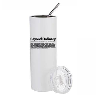 Beyond Ordinary Definition Stainless Steel Tumbler