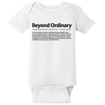 Beyond Ordinary Definition Baby Bodysuit