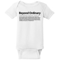 Beyond Ordinary Definition Baby Bodysuit