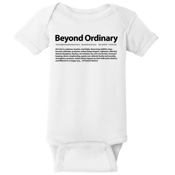 Beyond Ordinary Definition Baby Bodysuit