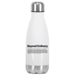 Beyond Ordinary Definition Stainless Steel Insulated Water Bottle