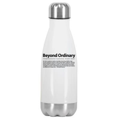 Beyond Ordinary Definition Stainless Steel Insulated Water Bottle