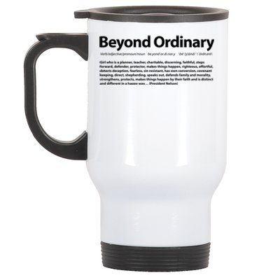 Beyond Ordinary Definition Stainless Steel Travel Mug