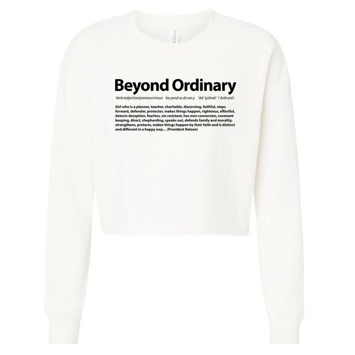 Beyond Ordinary Definition Cropped Pullover Crew