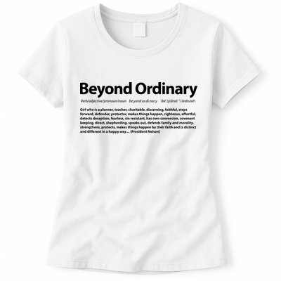 Beyond Ordinary Definition Womens T-Shirt