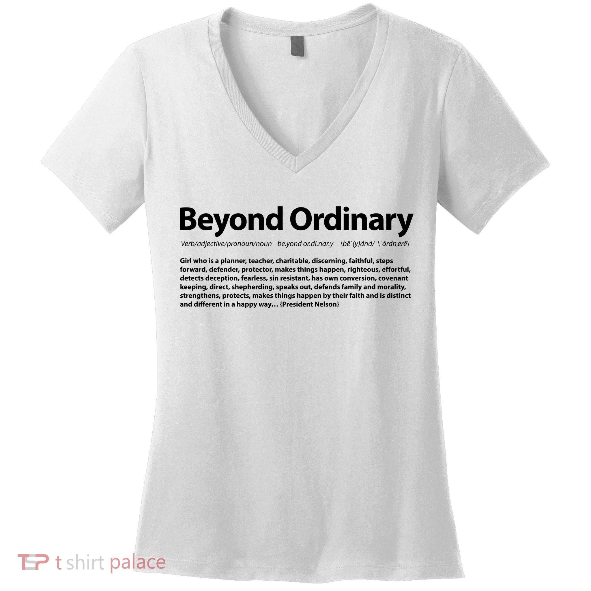 Beyond Ordinary Definition Women's V-Neck T-Shirt