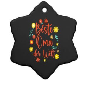 Beste Oma Der Welt Ceramic Star Ornament