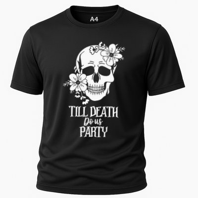 Bride or Die Skull Halloween Gothic Style Bachelorette Party Performance Shirt