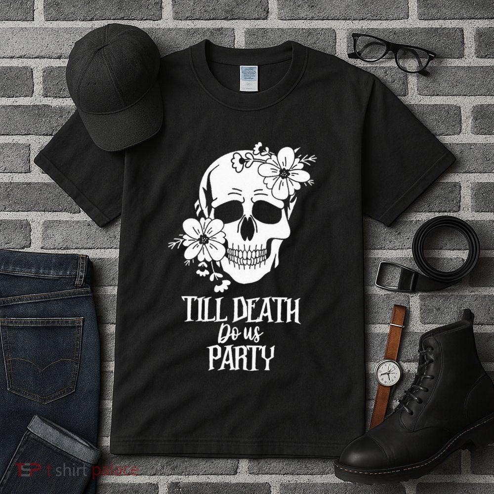Bride or Die Skull Halloween Gothic Style Bachelorette Party Tall T-Shirt