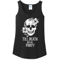 Bride or Die Skull Halloween Gothic Style Bachelorette Party Ladies Essential Tank