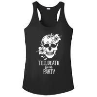 Bride or Die Skull Halloween Gothic Style Bachelorette Party Ladies PosiCharge Competitor Racerback Tank