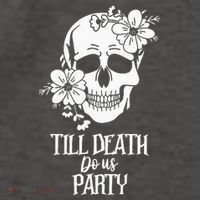 Bride or Die Skull Halloween Gothic Style Bachelorette Party Vector Backpack