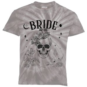 Bride Or Die Till Death Do Us Party Gothic Bachelorette Gift Kids Tie-Dye T-Shirt