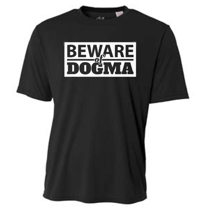 Beware Of Dogma Funny Anti Religious Short Sleeve Cooling Performance Crew T-Shirt