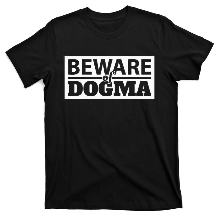 Beware Of Dogma Funny Anti Religious Short Sleeve T-Shirt