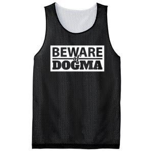 Beware Of Dogma Funny Anti Religious Short Sleeve Mesh Reversible Basketball Jersey Tank