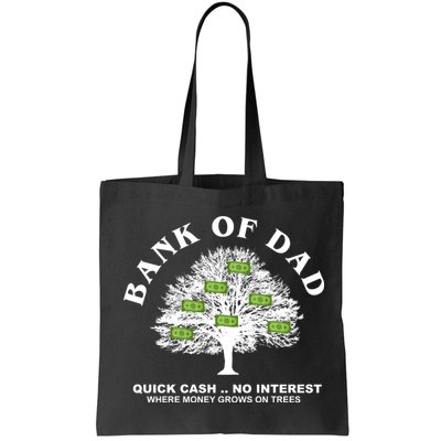 Bank Of Dad Quick Cash No Interest Funny Gift Bag