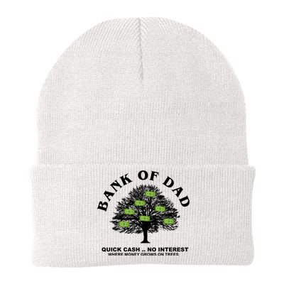 Bank Of Dad Quick Cash No Interest Funny Gift Knit Cap Winter Beanie