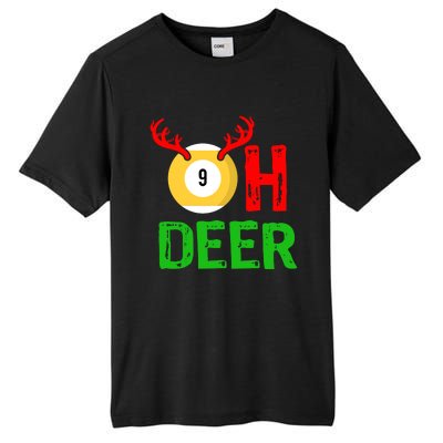 Billiards Oh Deer Cool Gift Funny Christmas Reindeer Tall Fusion ChromaSoft Performance T-Shirt