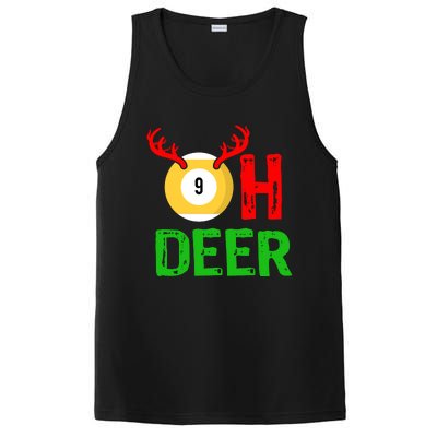 Billiards Oh Deer Cool Gift Funny Christmas Reindeer PosiCharge Competitor Tank