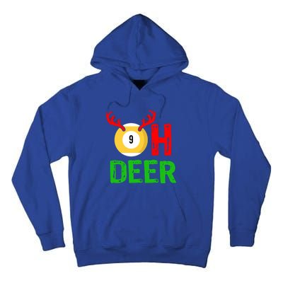 Billiards Oh Deer Cool Gift Funny Christmas Reindeer Tall Hoodie