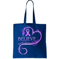 Believe October Domestic Violence Awareness Month Women Tote Bag