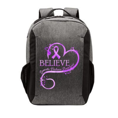 Believe October Domestic Violence Awareness Month Women Vector Backpack