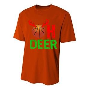 Basketball Oh Deer Great Gift Funny Christmas Reindeer Top Performance Sprint T-Shirt