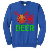 Basketball Oh Deer Great Gift Funny Christmas Reindeer Top Sweatshirt