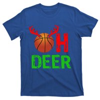 Basketball Oh Deer Great Gift Funny Christmas Reindeer Top T-Shirt