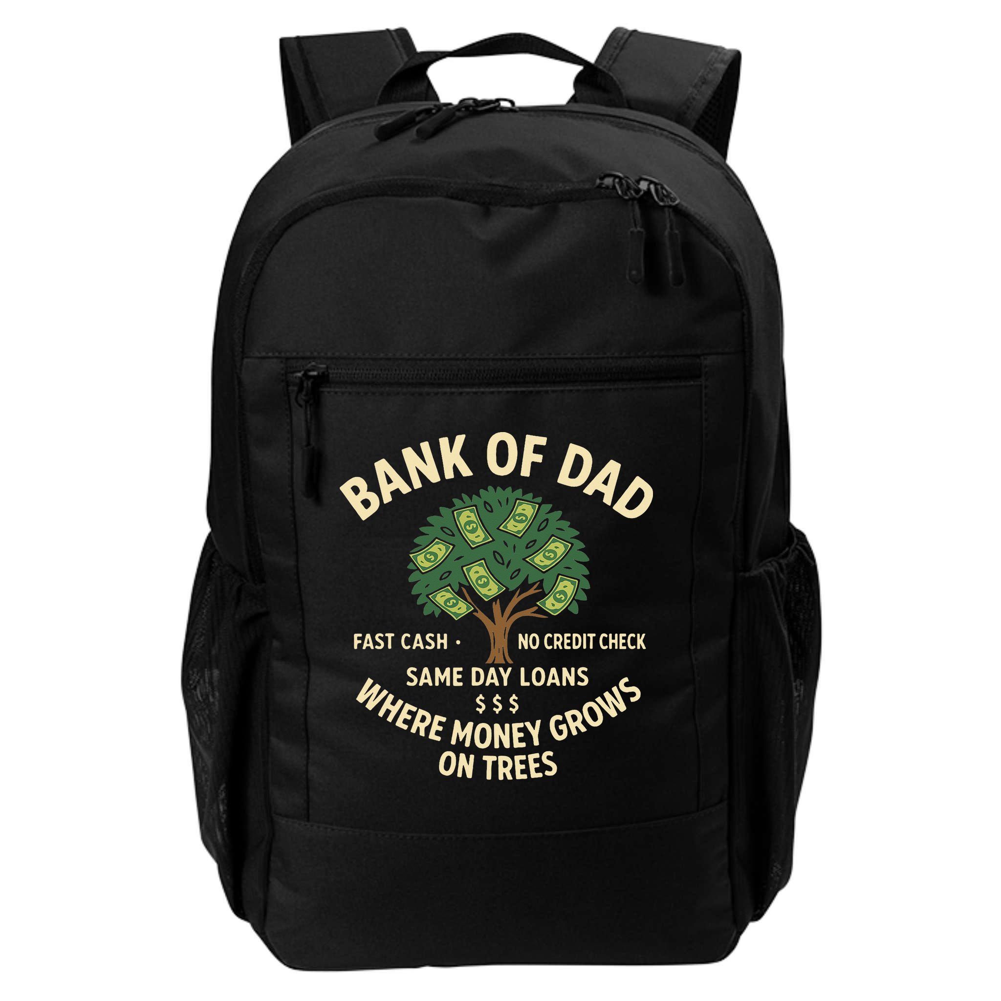 Bank Of Dad Fast Cash No Credit Check Same Day Loans Backpack