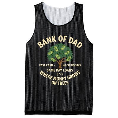 Bank Of Dad Fast Cash No Credit Check Same Day Loans Mesh Reversible Basketball Jersey Tank