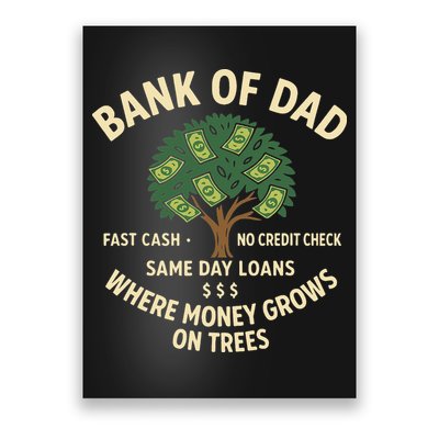 Bank Of Dad Fast Cash No Credit Check Same Day Loans Poster